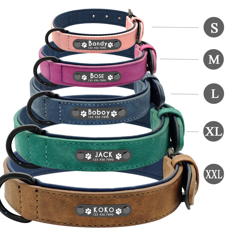 Personalized Custom Leather Dog Collar