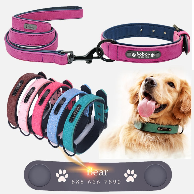 Personalized Custom Leather Dog Collar