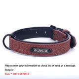 Personalized Custom Leather Dog Collar