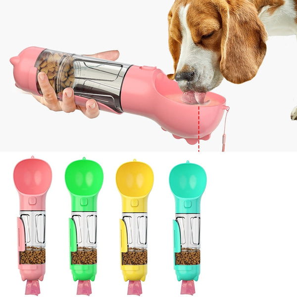 3 In 1 Dog Water Bottle Portable Pet Dog