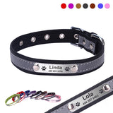 Leather Reflective Dogs Collar