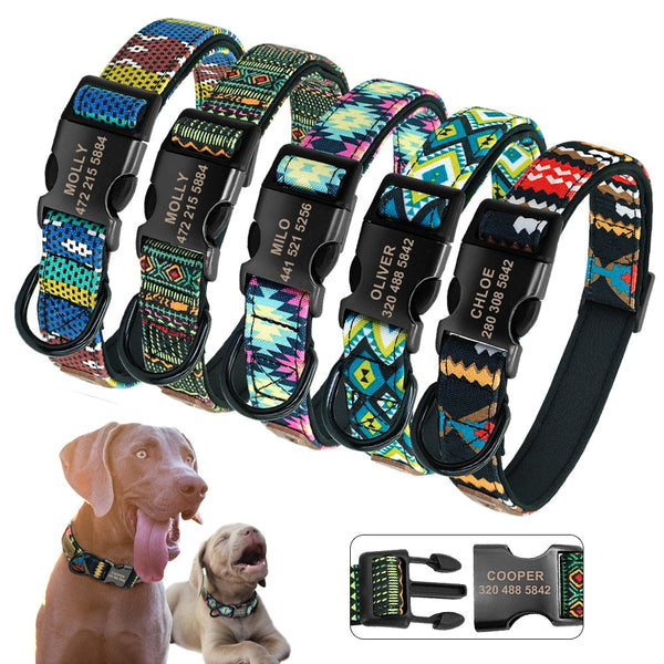 Custom Pet Dog Tag Collars