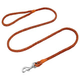 Rolled Leather Dog Leash