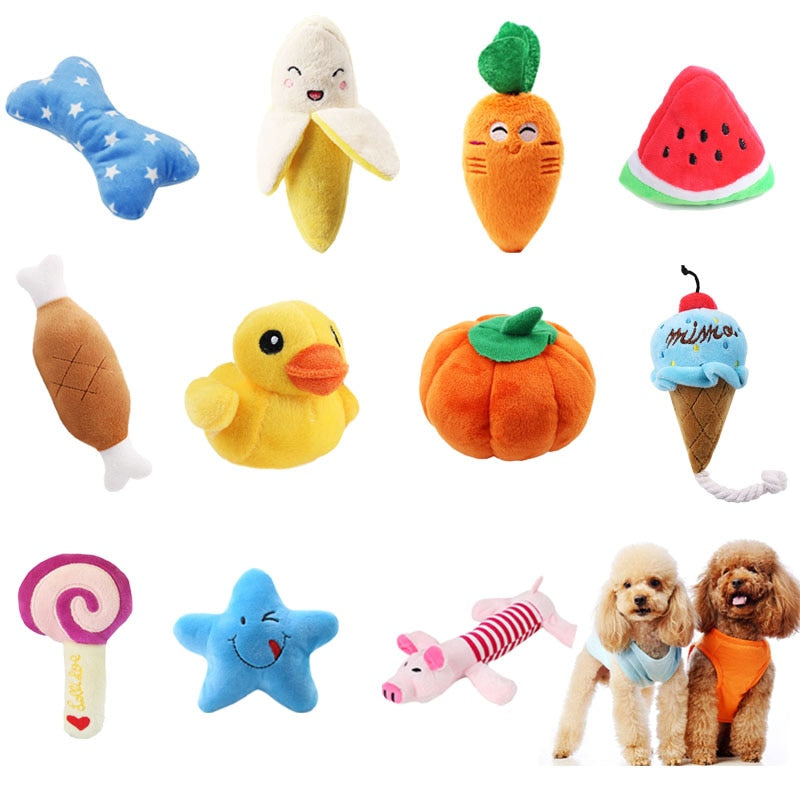 Ice Cream Carrot Puppy Chew Toy