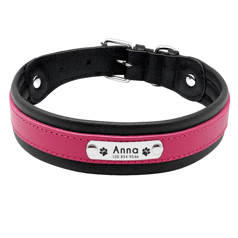 Personalized Leather Dog Collar