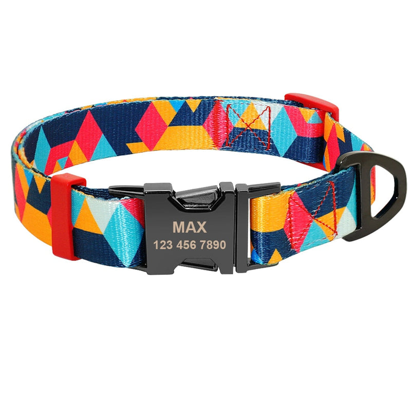 Pet Printed Nylon Engraved Collars