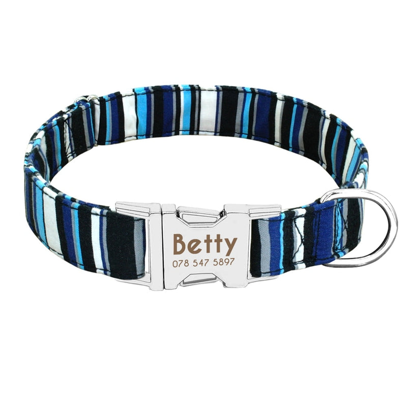 Nylon Pet Dog Tag Collar