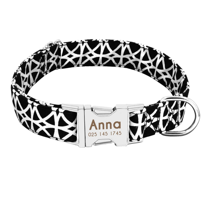 Nylon Pet Dog Tag Collar