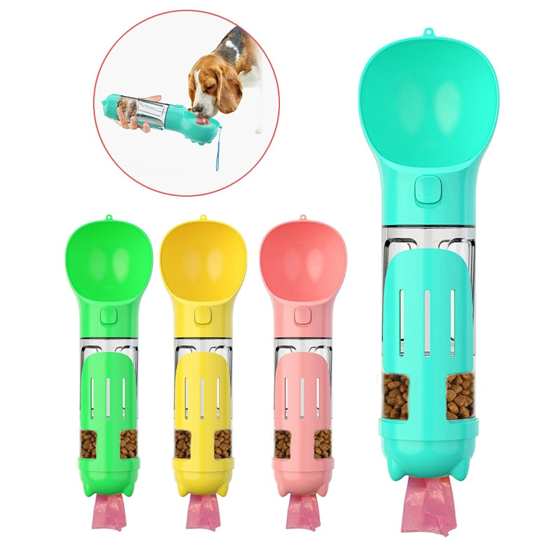 3 In 1 Dog Water Bottle Portable Pet Dog