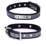 Leather Reflective Dogs Collar