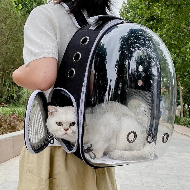 Pet Backpacks Breathable Portable Transparent  Bags