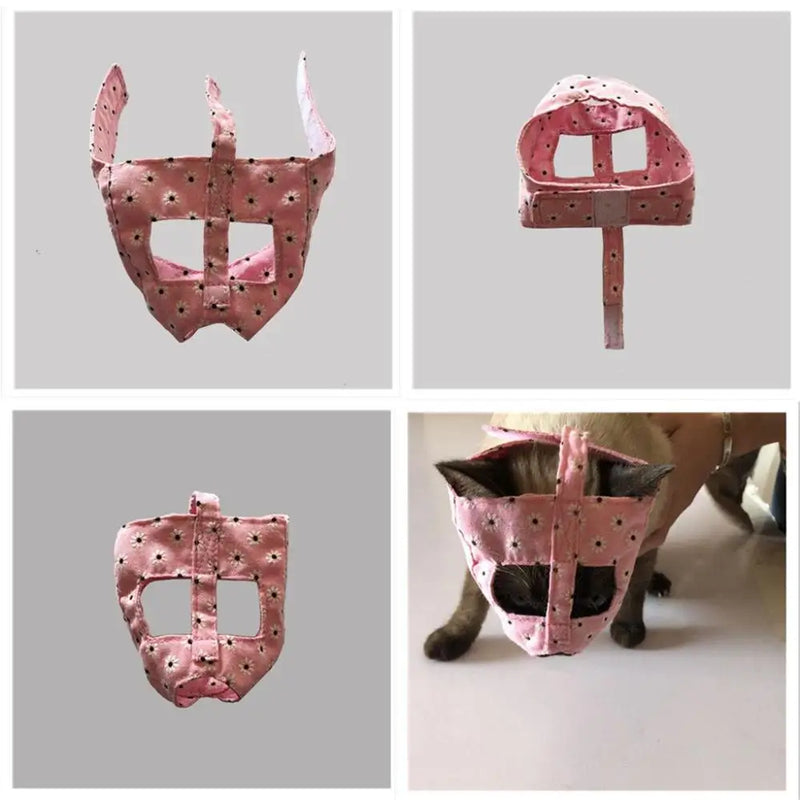 Cat Muzzle Anti-Bite Grooming Mask