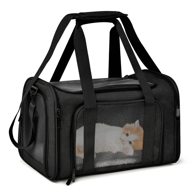 Soft Side Backpack Cat Pet Carriers Dog Travel Bags