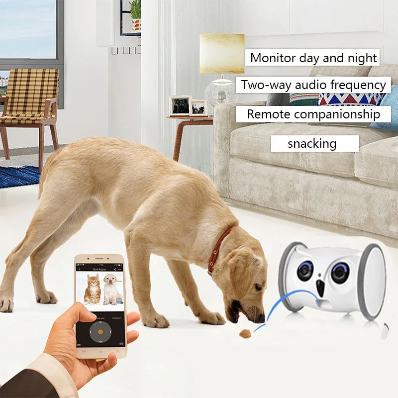 Upgraded Automatic Smart Pet Toy Interactive Owl