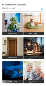 Dual Lens Wireless IP WIFI Smart pet camera