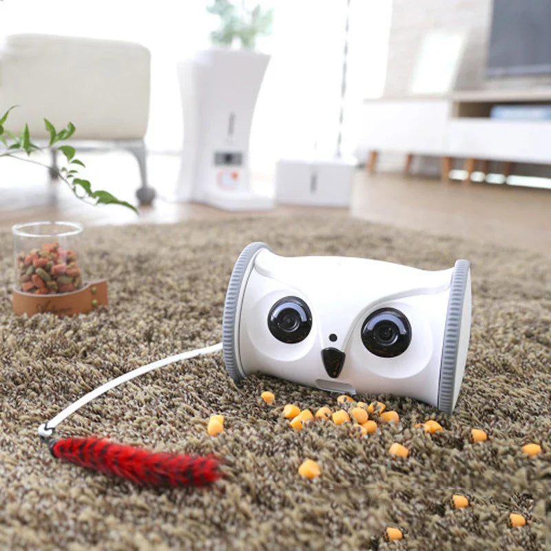 Upgraded Automatic Smart Pet Toy Interactive Owl