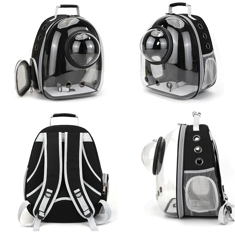 Pet Backpacks Breathable Portable Transparent  Bags