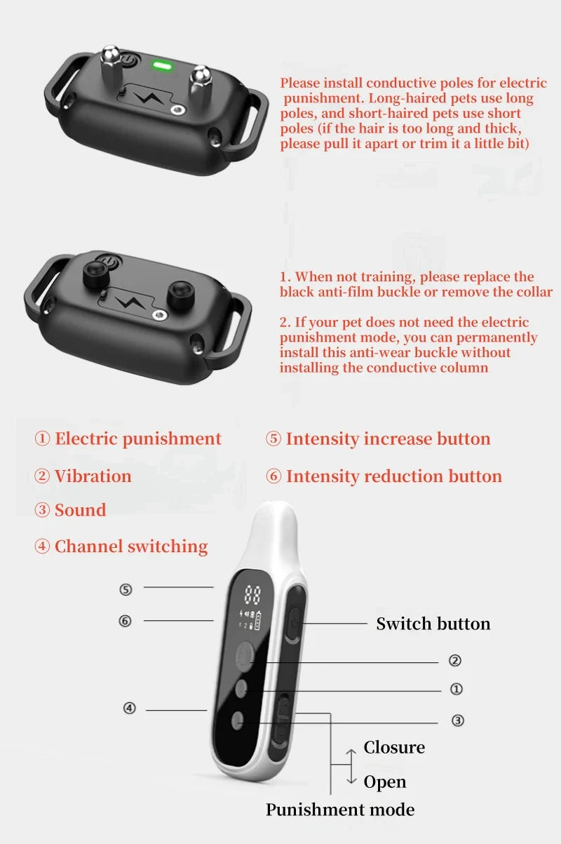 800m Digital Dog Training Collar