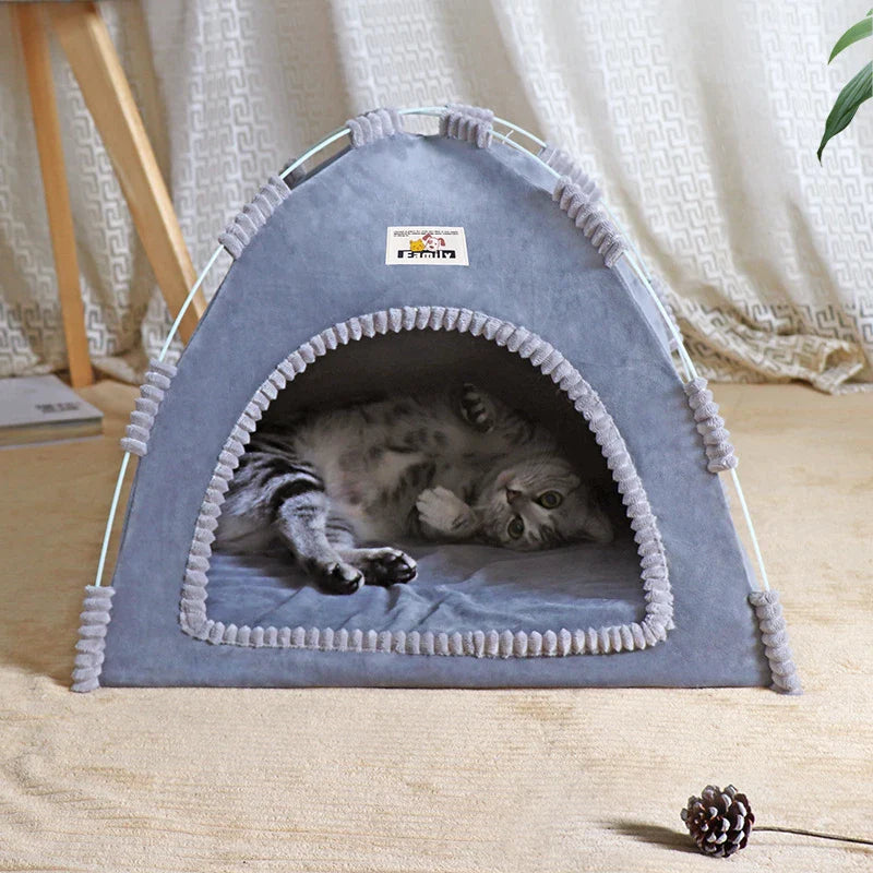 Foldable Cat House Pet Tent