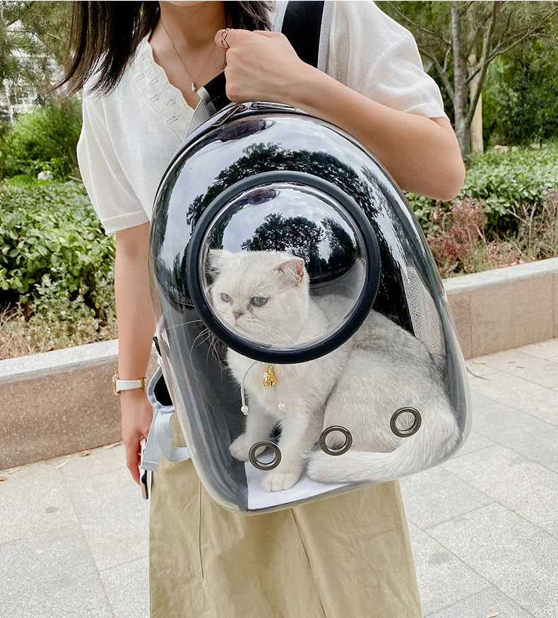 Pet Backpacks Breathable Portable Transparent  Bags