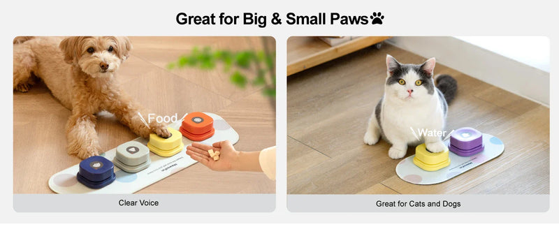 Voice Recording Button Pet Toys for Communication