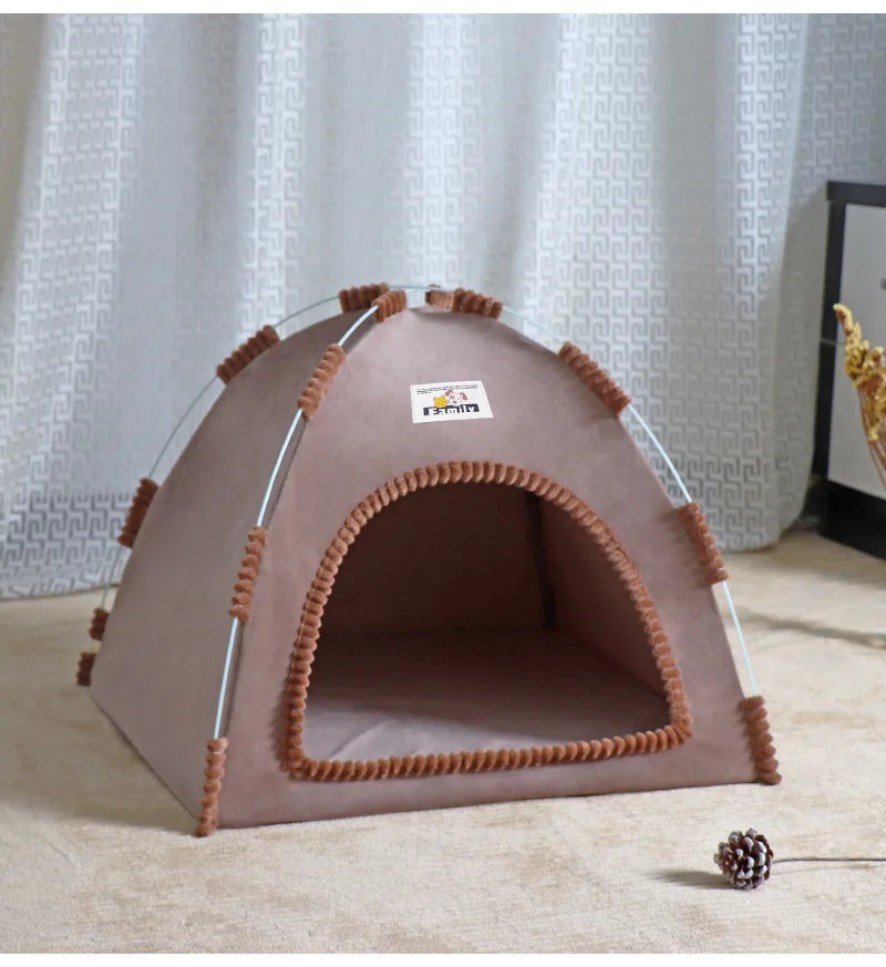 Foldable Cat House Pet Tent