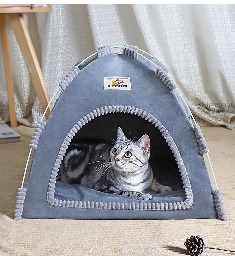 Foldable Cat House Pet Tent