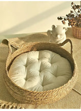 Pure hand-woven rattan cat nest